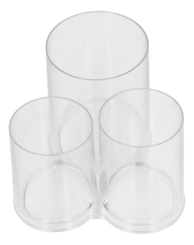 Contenedor De Maquillaje De Plástico Redondo Transparente