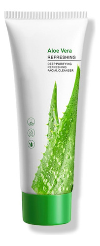- Jabón Facial De Aloe Vera, Limpiador Facial Suave Para