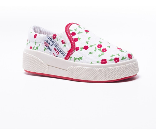 Imagen 3 de 8 de Zapatilla Pancha Con Flores Toy (talle 20 Al 26) Art 3310fr