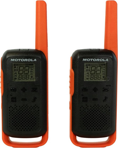 Walkie-talkie Motorola Talkabout T265 de 2 radios y frecuencia varias - naranja