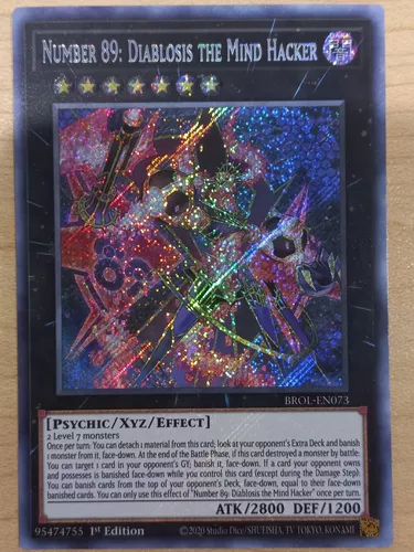 Number 89: Diablosis The Mind Hacker - BROL-EN073 - Secret Rare - 1st  Edition