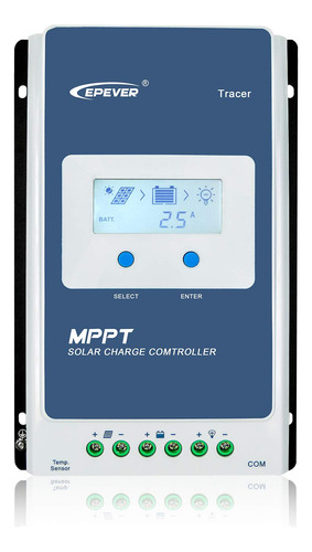 Epever Mppt - Controlador De Carga Solar De 40 A, 12 V/24 V,