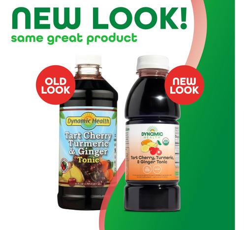 Tónico Orgánico De Guindo Cúrcuma Y Jengibre 473 Ml
