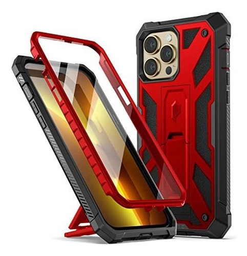 Funda Para iPhone 13 Pro Max Color Rojo Bermilion Anticaidas