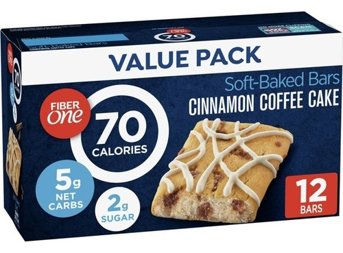 Fiber One Barras De Cereal 70 Calorie Cinnamon 12ct