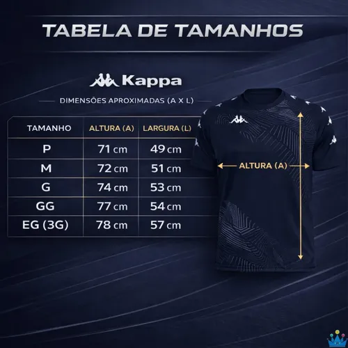 Camiseta Kappa Zurich Esportiva Masculina | MercadoLivre
