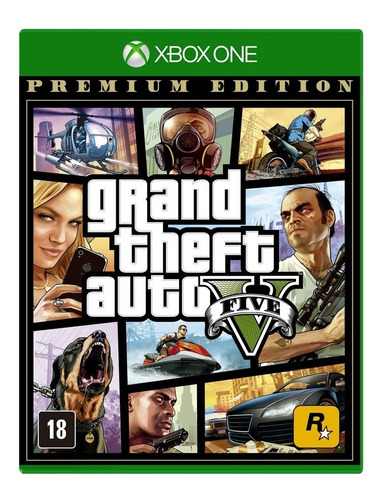 Jogo Midia Fisica Gta 5 Premium Edition Original Xbox One