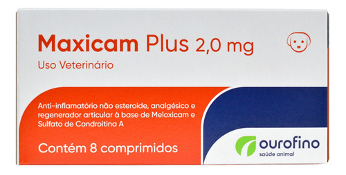 Maxicam Plus 2,0mg C/ 8 Comprimidos Original 