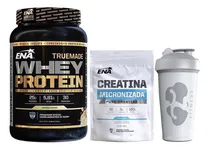 Comprar Ena True Made Whey Protein 2 Lb Sabor Banana + Creatina Pura Ena X300gr + Vaso Shaker 600ml