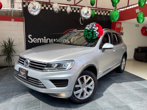 Imagen 2 de 15 de Vw Touareg Td 2016 Piel Qcp Gps Dvd 4x4 Unico Dueño