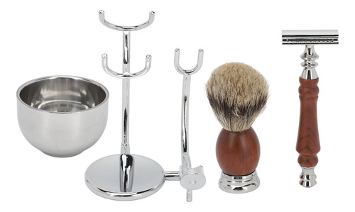 Kit De Cepillos Para Barba, Recortador Manual, Soporte De Al