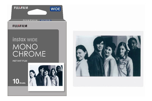 Rollo Fujifilm Instax Wide Monochrome Blanco Y Negro Entrega