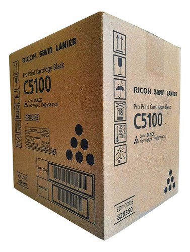 Toner Ricoh Pro C5100s 828350 Color Negro Original