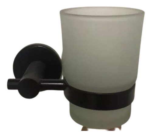 Porta Vaso Para Cepillo Negro