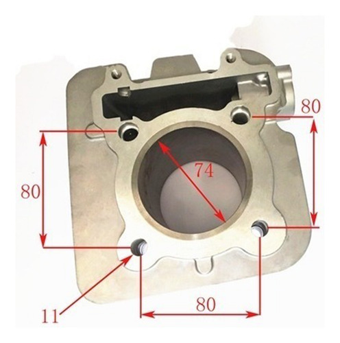 Kit Cilindro + Piston Para Yamaha Ybr250 W Standard
