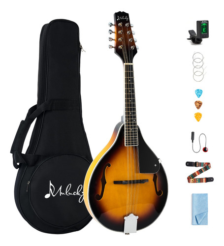 Mulucky Instrumento De Mandolinas De Estilo A, Mandolina Acu