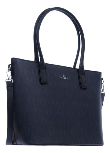 Bolsa Tote Olimba Para Mujer Amplios Compartimientos 9794 Negro Lisa Oro