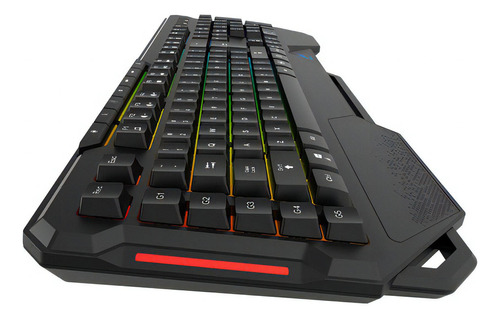 Delux K9600, Teclado Gamer Rgb Programable Macros Multimedia Color del teclado Negro Idioma Español