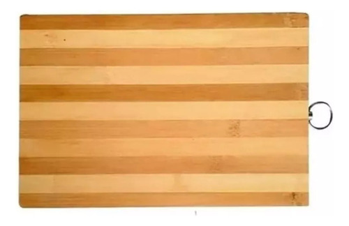 Tabla De Cocina Bamboo Bambú Cortar Pizza Asado 30x20cm