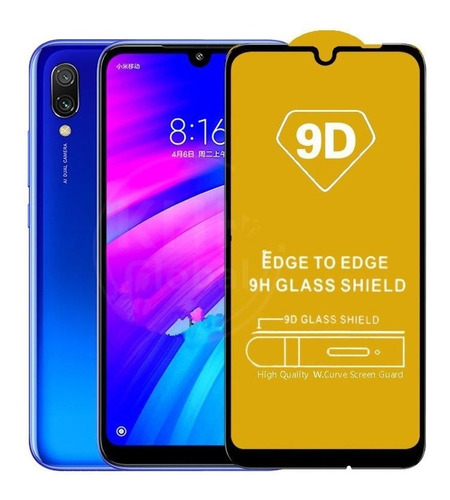 Pelicula De Vidro Redmi 7 Tela 6.26 Full Glue 9d