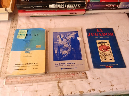 Lote De 3 Libros De Literatura De Diferentes Autores