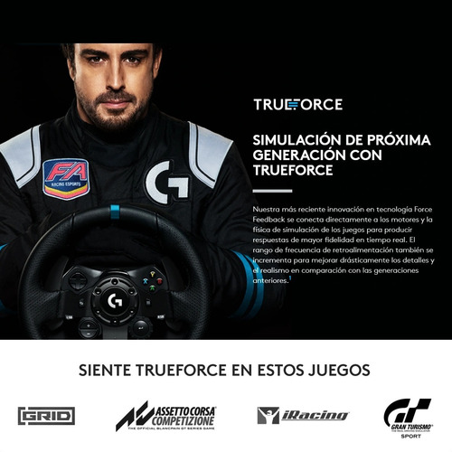 Imagen 6 de 10 de Volante De Carreras Logitech G923 Trueforce, Pc / Ps5 | Ps4