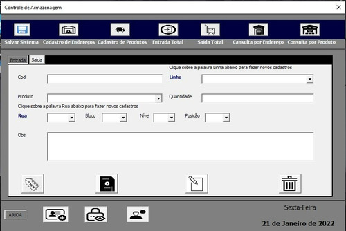Controle De Estoque Vba - Verdadeiro