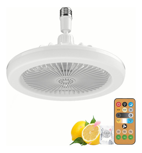 Ventilador De Techo Led Luz Inteligente Con Control Remoto