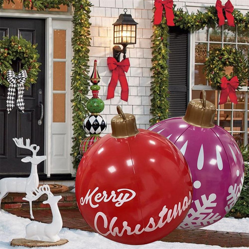 Bola Inflable De Navidad Hecha De Pvc