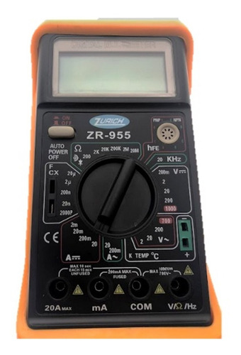 Tester Digital C/medidor De Temperatura Y Capacimetro Zurich