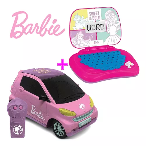 Carrinho De Controle Remoto Beuty Pilot Barbie 3 Funções Candide - 1835