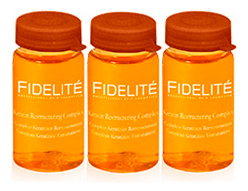 Fidelite 3 Ampollas Keratina Reestructurante Anti Frizz