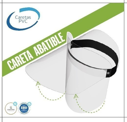 Careta Abatible Reutilizable Certificada Protector Facial