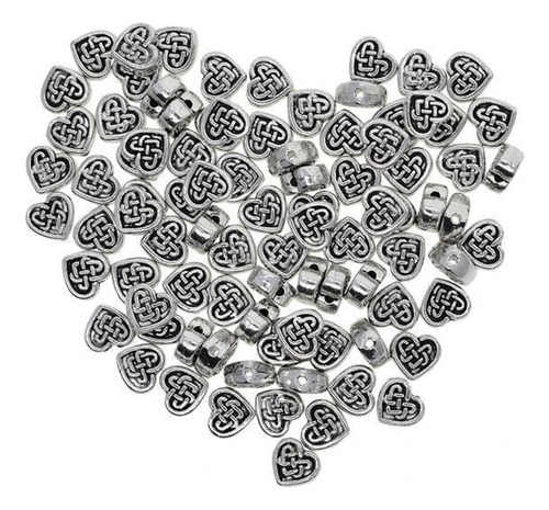 4 Paquete De 2-4 100 Piezas De Plata Con Nudo, 4 Piezas