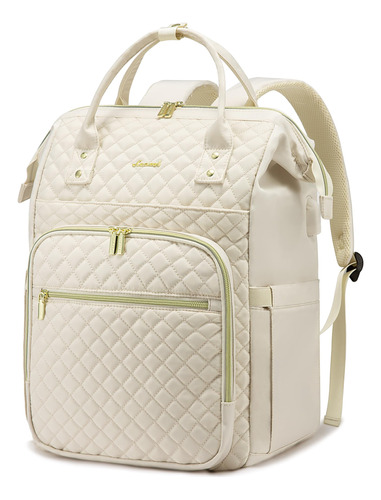 Lovevook Mochila Para Laptop Para Mujer, Beige