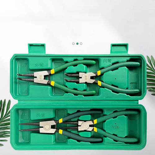 Juego De Alicates Circlip De 7 Pulgadas, Exteriores, Interno