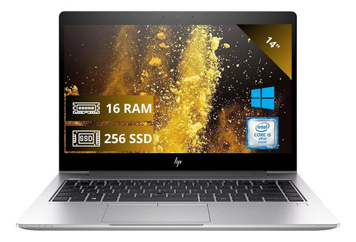 Laptop Hp Elitebook 840 G5 16 Ram 256 Ssd Plata Win 10 Used