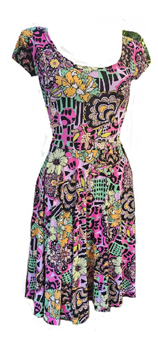 Vestidos Pin Up Floreados Seda Fria