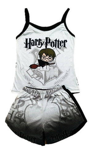 Pijama De Mujer Harry Potter Short Y Blusa (ch-m)