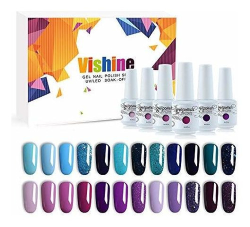 Esmalte De Uñas De Gel Vishine 24 Piezas Kit De Esmalte De U