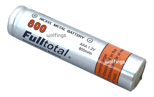 Imagen 6 de 9 de 2 Pilas Aaa Recargable 800 Mah Ni.mh Larga Duracion