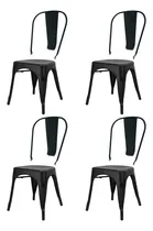 Comprar Silla Tolix X4 Para Armar - Desillas Estructura de la silla Tono Negro Mate