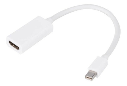 Mini Display Port A Hdmi Adaptador Color Blanco