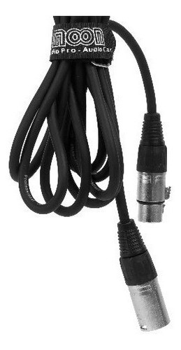 Cable De Microfono Armado Con Fichas Canon Xlr3 Moon 1 M.