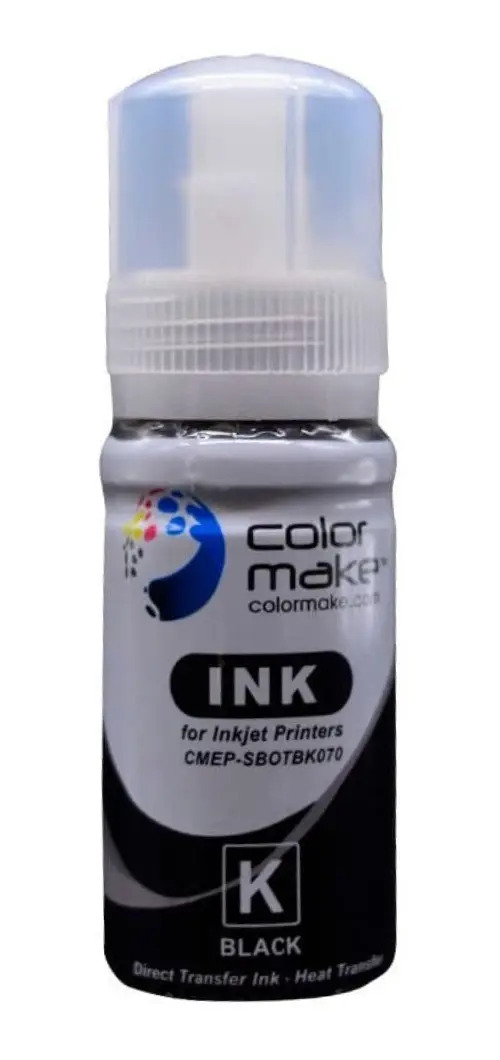 Tinta Sublimacion 70gr Color Make Ecofit Tinta Negro
