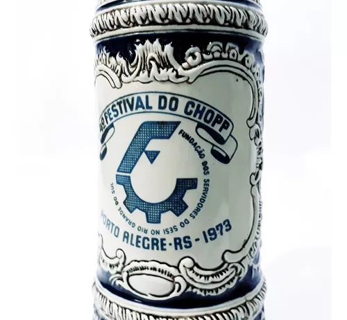 Caneco 1 Festival da Cerveja do RGS SOGIPA, alt. = 14,5cm