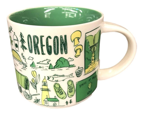 Taza De La Serie Been There Across The Globe De 14 Oz Oregon