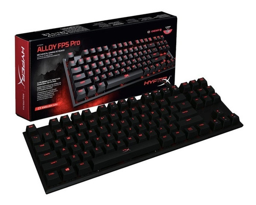 Teclado Mecanico Gamer Hyperx Alloy Fps Pro Mx Red Lineal Led Ingles Gtia Oficial