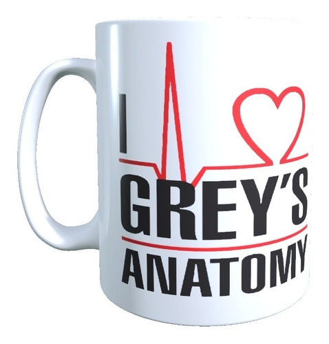 Tazon Taza Diseño I Love Grey's Anatomy, 320 Cc