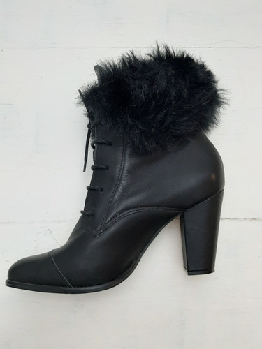 Zapatos Acordonados Con Piel De Mujer - Usados